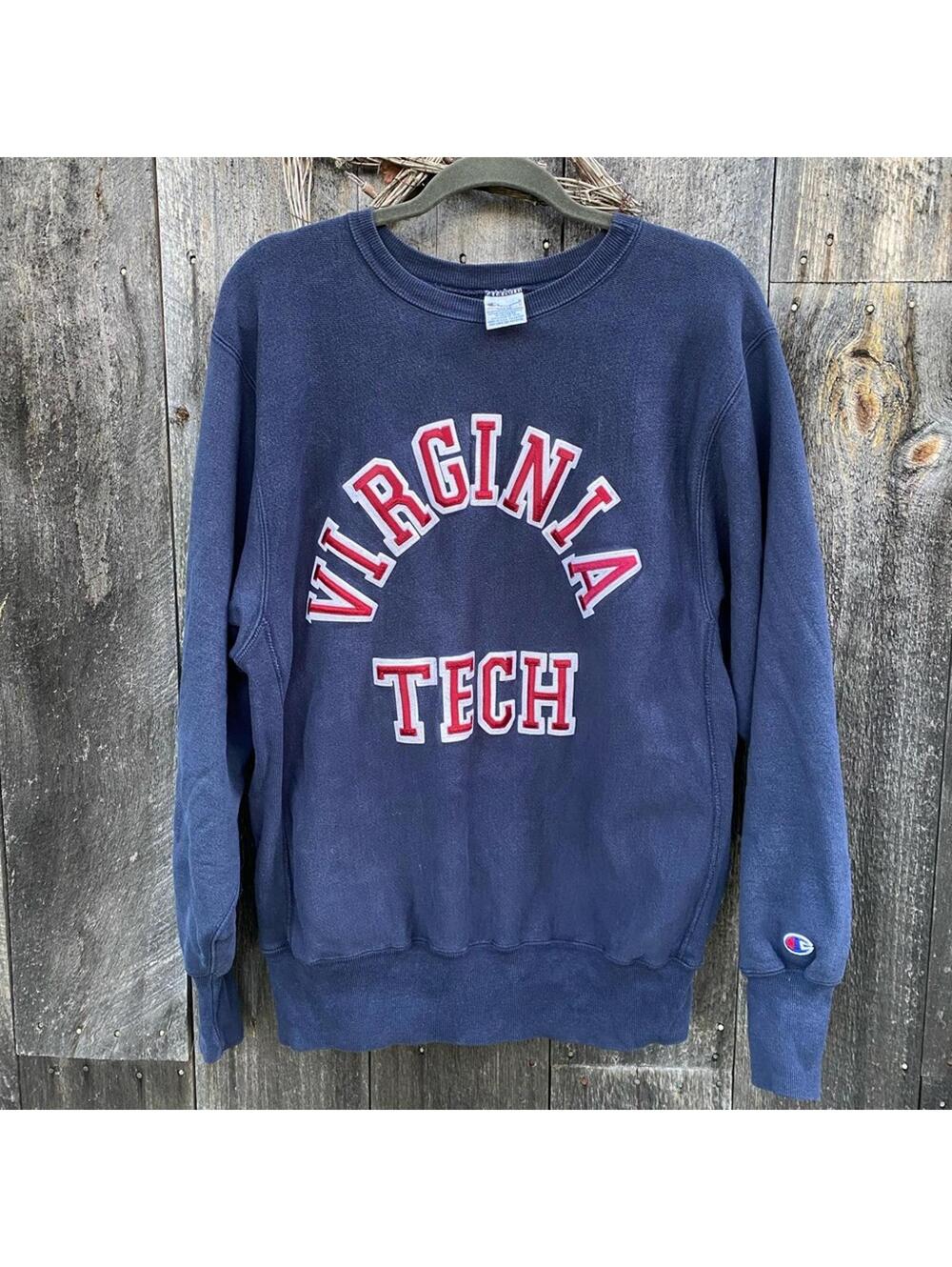 Vintage Virginia Tech Collegiate Champion Crewneck Sweatshirt Size Large